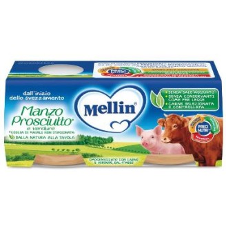 OMO MELLIN Manzo/Prosc.2x120g