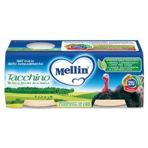 OMO MELLIN Tacchino 2x120g