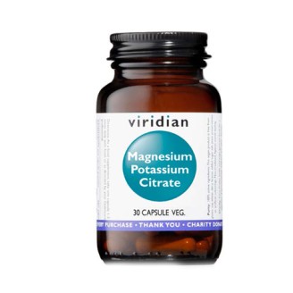 VIRIDIAN MG+K Citrate 30 Cps