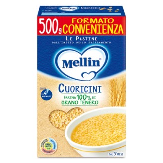 MELLIN PASTA CUORICINI 500G