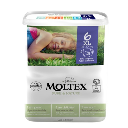 MOLTEX Pure&Nat.6 13-18Kg 21pz