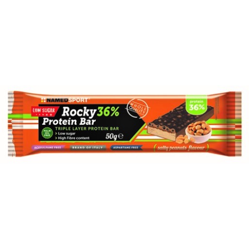 ROCKY 36% PROT BAR PEANUTS 50G