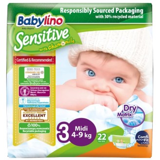 BABYLINO SENS DIAPERS 3 4-9KG