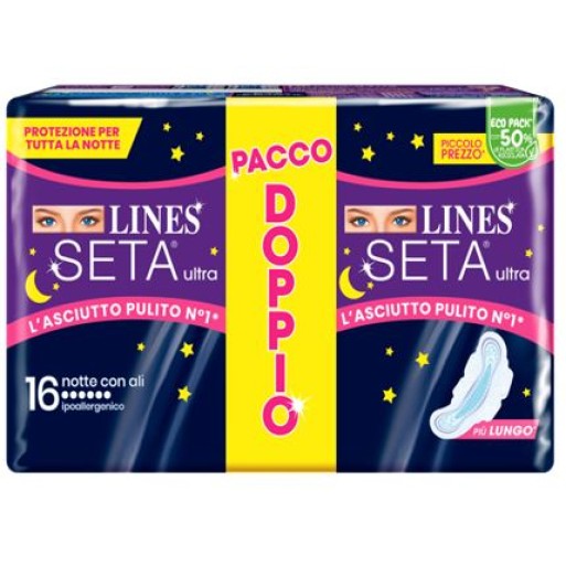 LINES SETA Ultra Notte 16pz