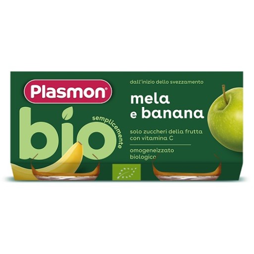 OMO PL.Banana/Mela Bio 2x 80g