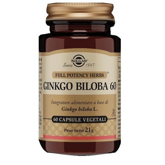 GINKGO BILOBA 60 Cps*SOLGAR