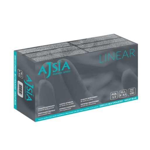 AJSIA Guanti NITRILE L 100pz