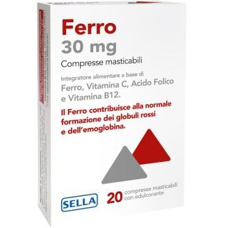 FERRO 30mg 20 Cpr SELLA