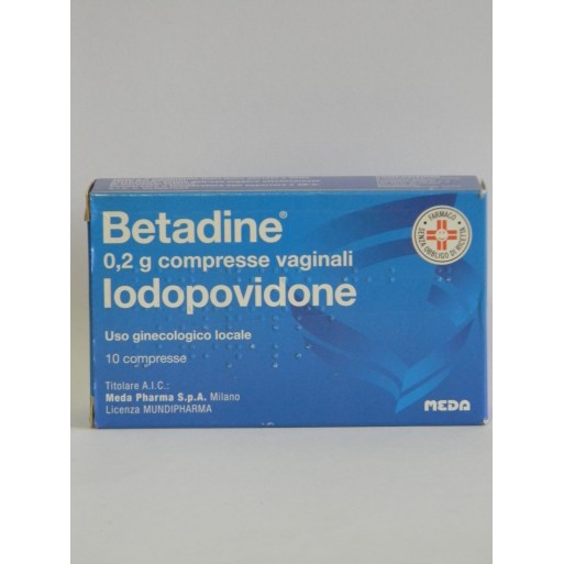 BETADINE*10CPR VAG 200MG