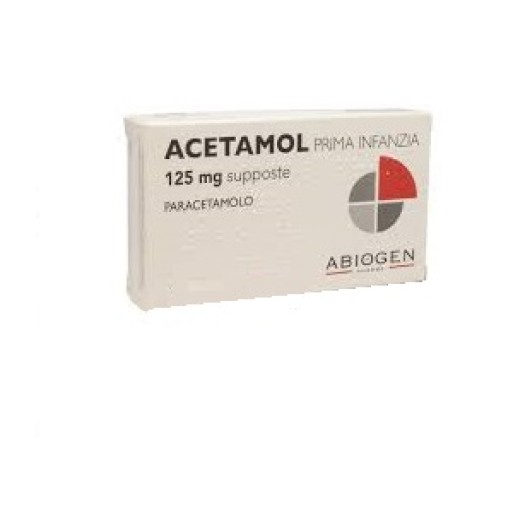 ACETAMOL*10 Supp.Latt.125mg