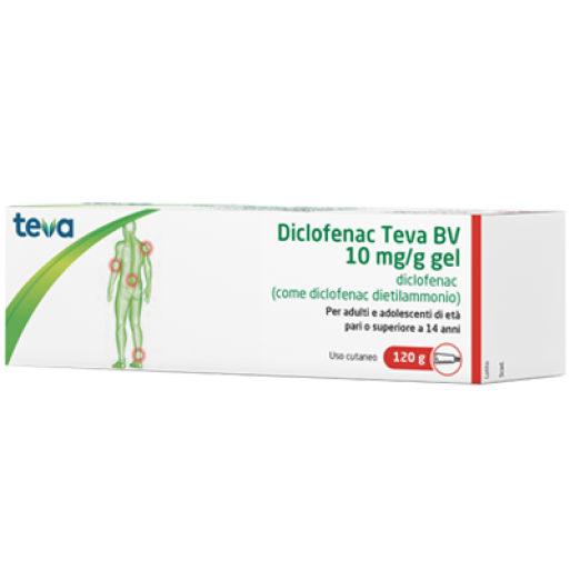 DICLOFENAC Gel 10mg/g 120gTEVA