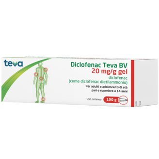 DICLOFENAC Gel 20mg/g 100gTEVA