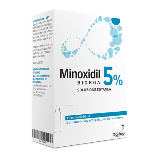 MINOXIDIL Sol.Cut.3fl.5%BIORGA