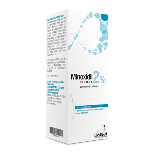 MINOXIDIL BIORGA*SOL CUT60ML2%