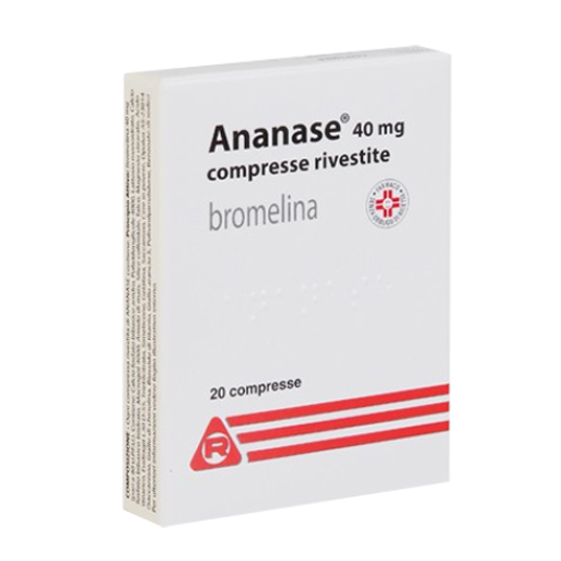 ANANASE*20CPR RIV 40MG