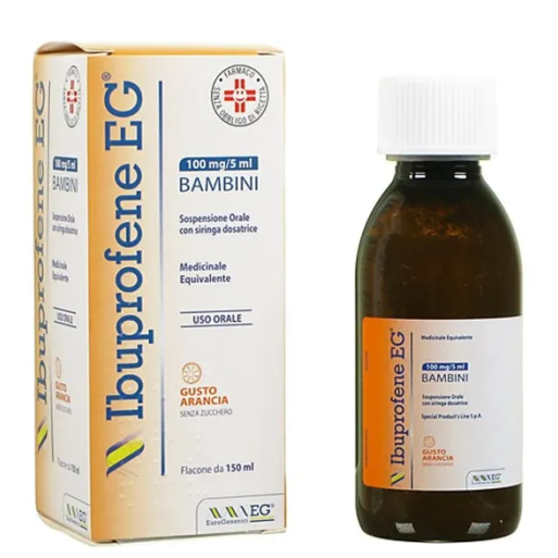 IBUPROFENE EG*BB 150ML ARANCIA