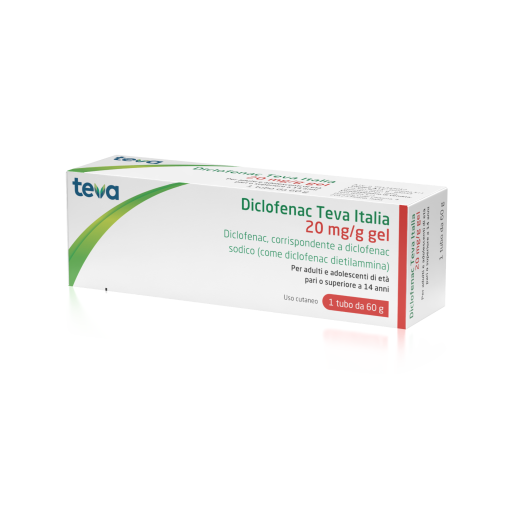 DICLOFENAC Gel 20mg/g  60gTEVA