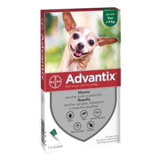 ADVANTIX Spot-On 1x0,4ml 0-4Kg