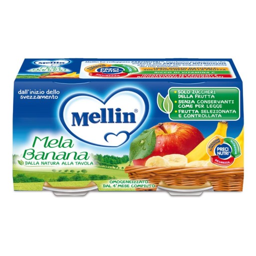 MELLIN OMOG MELA BANANA 2X100G