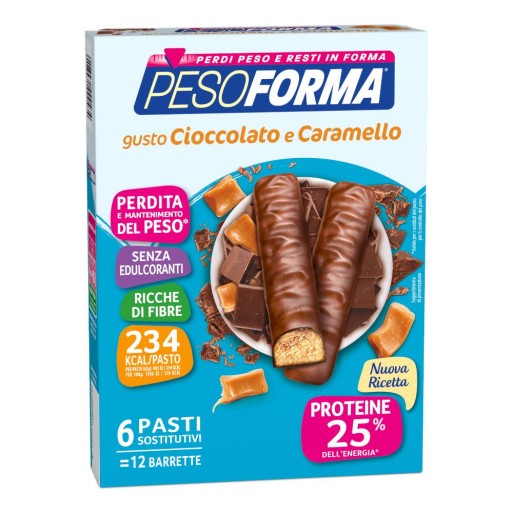 PESOFORMA BARR CIOCC CARAM 12P