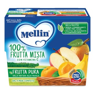 MELLIN FRUTTA PURA MIST 4X100G