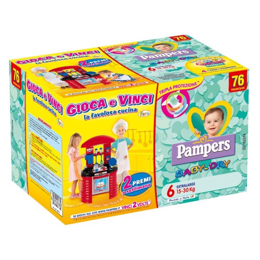 PAMPERS BD QUADRI XL 76PZ