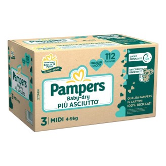 PAMPERS BD QUADRI MIDI 112PZ