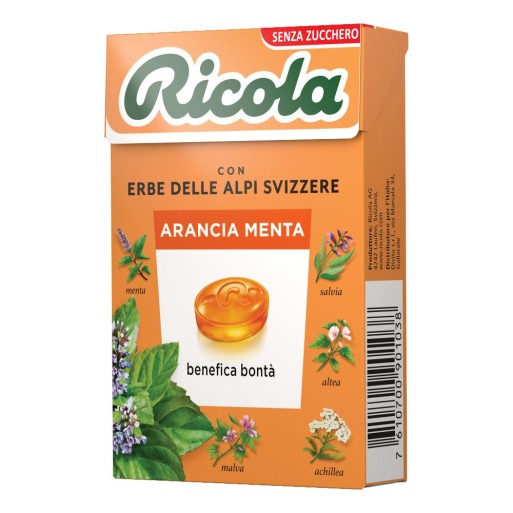 RICOLA Arancia-Menta S/Z 50g