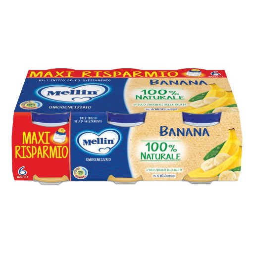 MELLIN OMOG BANANA 6X100G