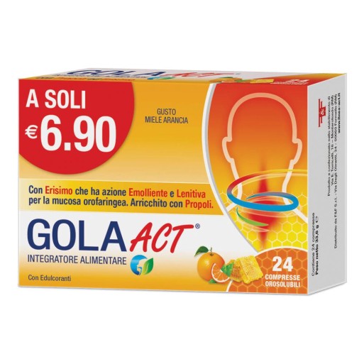 GOLA ACT MIELE ARANCIA 24CPR