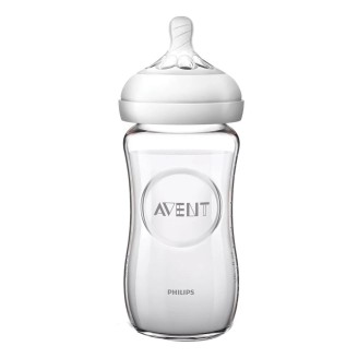 AVENT BIB NAT VETRO 240ML