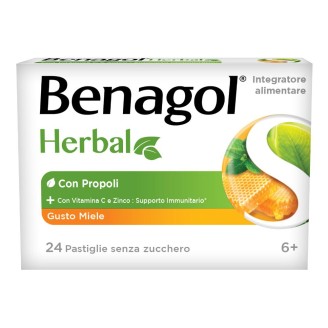 BENAGOL HERBAL MIELE 24PAST