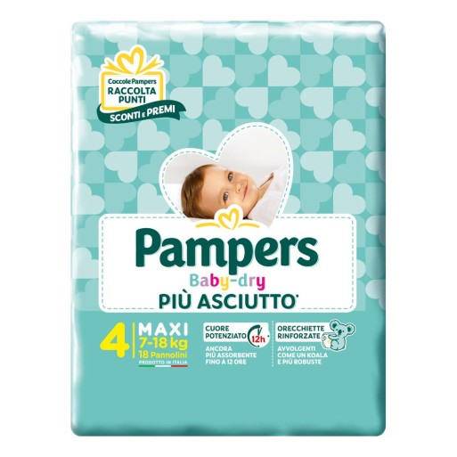 PAMPERS BD DOWNCOUNT MAXI 18PZ